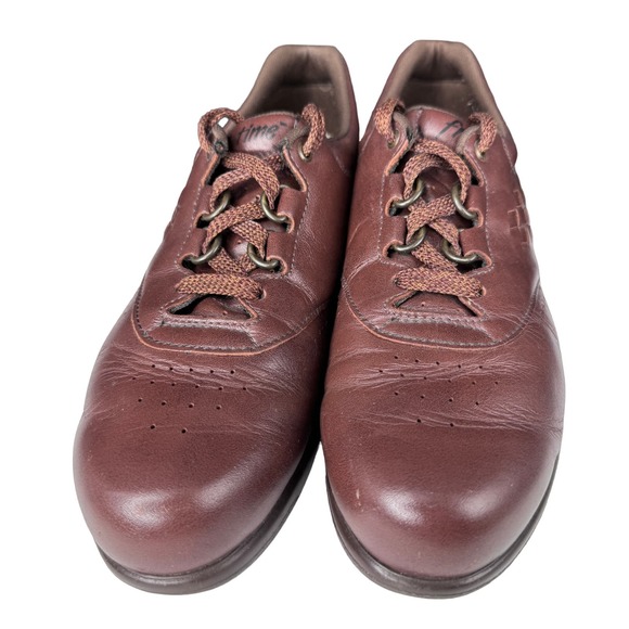 SAS High Street-Y Sneaker Lace Up Perforated Leather Low‎ Top Brown Size 7 - Picture 7 of 11